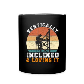 Industrial Climbers Tower Climbers Industrial Climbing - Full Colour Mug - black - Front