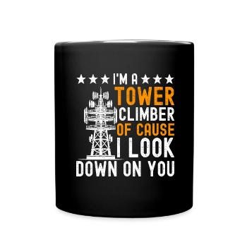 Industrial Climbers Tower Climbers Industrial Climbing - Full Colour Mug - black - Front