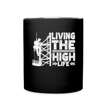 Industrial Climbers Tower Climbers Industrial Climbing - Full Colour Mug - black - Front