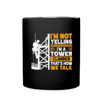 Industrial Climbers Tower Climbers Industrial Climbing - Full Colour Mug - black - Front