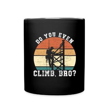 Industrial Climbers Tower Climbers Industrial Climbing - Full Colour Mug - black - Front