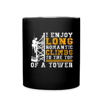 Industrial Climbers Tower Climbers Industrial Climbing - Full Colour Mug - black - Front