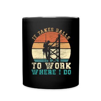 Industrial Climbers Tower Climbers Industrial Climbing - Full Colour Mug - black - Front