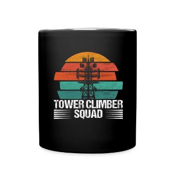 Industrial Climbers Tower Climbers Industrial Climbing - Full Colour Mug - black - Front