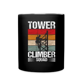 Industrial Climbers Tower Climbers Industrial Climbing - Full Colour Mug - black - Front
