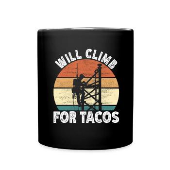 Industrial Climbers Tower Climbers Industrial Climbing - Full Colour Mug - black - Front