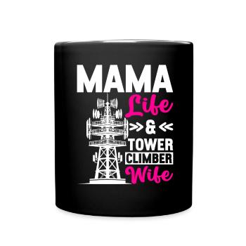 Industrial Climbers Tower Climbers Industrial Climbing - Full Colour Mug - black - Front