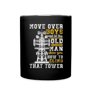Industrial Climbers Tower Climbers Industrial Climbing - Full Colour Mug - black - Front