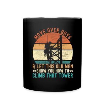 Industrial Climbers Tower Climbers Industrial Climbing - Full Colour Mug - black - Front