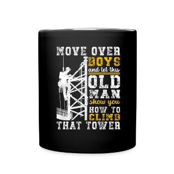 Industrial Climbers Tower Climbers Industrial Climbing - Full Colour Mug - black - Front
