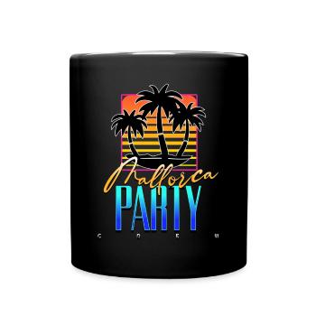 Mallorca Party Crew - Tasse einfarbig - Schwarz - Vorne