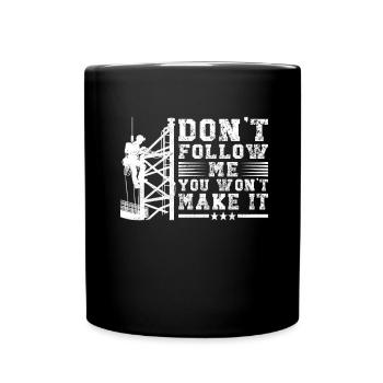 Industrial Climbers Tower Climbers Industrial Climbing - Full Colour Mug - black - Front