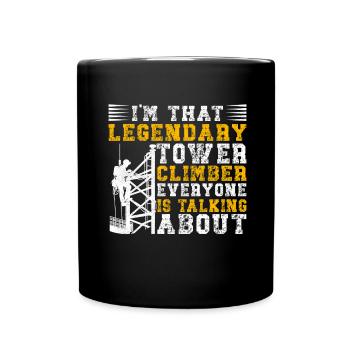 Industrial Climbers Tower Climbers Industrial Climbing - Full Colour Mug - black - Front