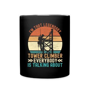 Industrial Climbers Tower Climbers Industrial Climbing - Full Colour Mug - black - Front