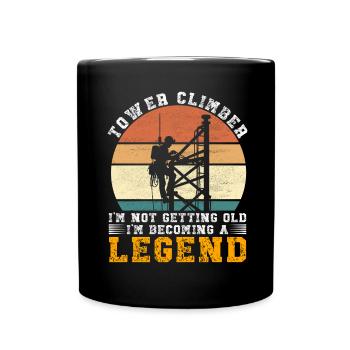 Industrial Climbers Tower Climbers Industrial Climbing - Full Colour Mug - black - Front