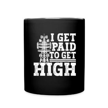 Industrial Climbers Tower Climbers Industrial Climbing - Full Colour Mug - black - Front