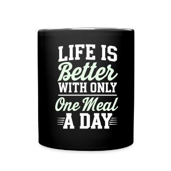 Intermittent fasting Intermittent fasting - Full Colour Mug - black - Front