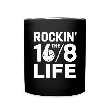 Intermittent fasting Intermittent fasting - Full Colour Mug - black - Front