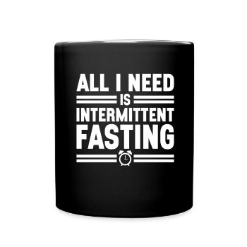 Intermittent fasting Intermittent fasting - Full Colour Mug - black - Front