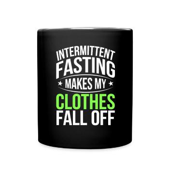 Jeûne intermittent Jeûne intermittent - Mug uni - noir - Devant