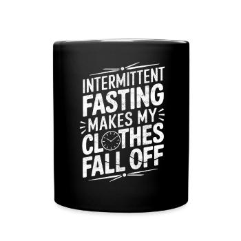 Jeûne intermittent Jeûne intermittent - Mug uni - noir - Devant