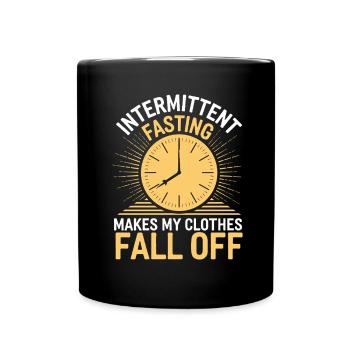 Jeûne intermittent Jeûne intermittent - Mug uni - noir - Devant