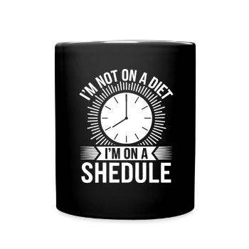 Jeûne intermittent Jeûne intermittent - Mug uni - noir - Devant