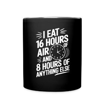Intermittent fasting Intermittent fasting - Full Colour Mug - black - Front