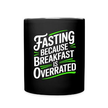Intermittent fasting Intermittent fasting - Full Colour Mug - black - Front