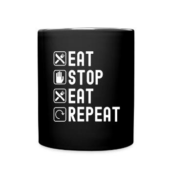 Intermittent fasting Intermittent fasting - Full Colour Mug - black - Front