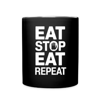 Intermittent fasting Intermittent fasting - Full Colour Mug - black - Front