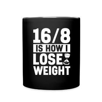 Intermittent fasting Intermittent fasting - Full Colour Mug - black - Front