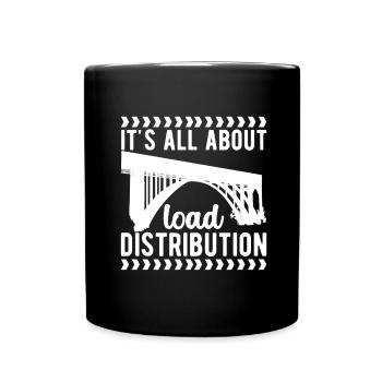 Ingénieur des ponts Construction de ponts - Mug uni - noir - Devant