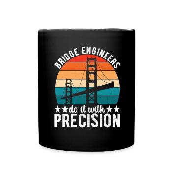 Ingénieur des ponts Construction de ponts - Mug uni - noir - Devant