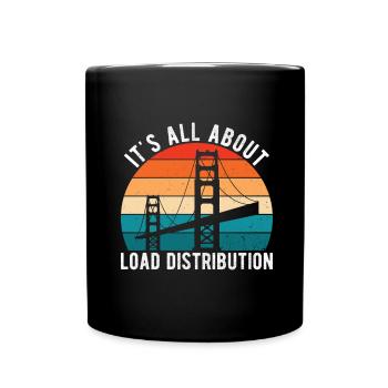 Ingénieur des ponts Construction de ponts - Mug uni - noir - Devant