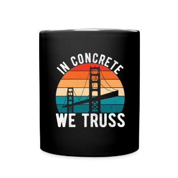 Bridge Engineer Bridge Construction - Full Colour Mug - black - Front