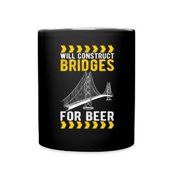 Ingénieur des ponts Construction de ponts - Mug uni - noir - Devant