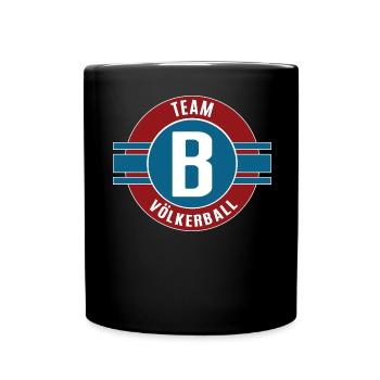 Völkerball Team B Mannschaft Spieler Ballspiel - Tasse einfarbig - Schwarz - Vorne