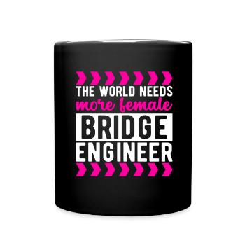 Ingénieur des ponts Construction de ponts - Mug uni - noir - Devant