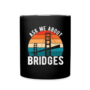 Ingénieur des ponts Construction de ponts - Mug uni - noir - Devant