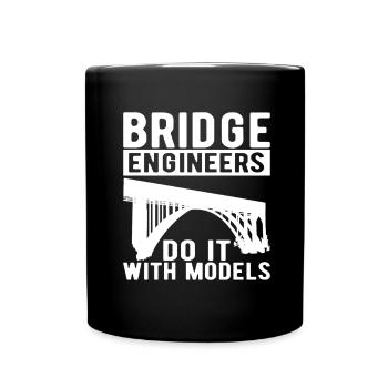Ingénieur des ponts Construction de ponts - Mug uni - noir - Devant