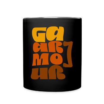 Frankenwaldshirts - Gaaßmouß - Tasse einfarbig - Schwarz - Vorne