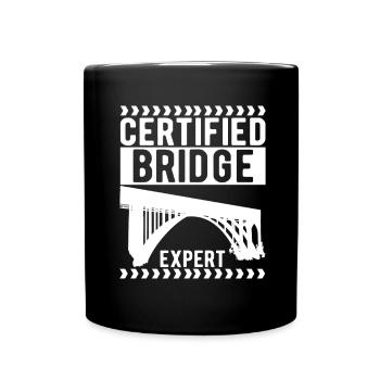Bridge Engineer Bridge Construction - Full Colour Mug - black - Front