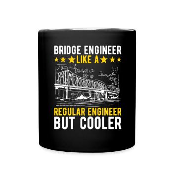 Ingénieur des ponts Construction de ponts - Mug uni - noir - Devant