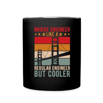 Ingénieur des ponts Construction de ponts - Mug uni - noir - Devant