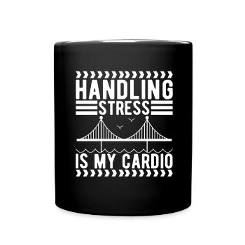 Bridge Engineer Bridge Construction - Full Colour Mug - black - Front