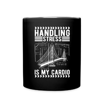 Bridge Engineer Bridge Construction - Full Colour Mug - black - Front