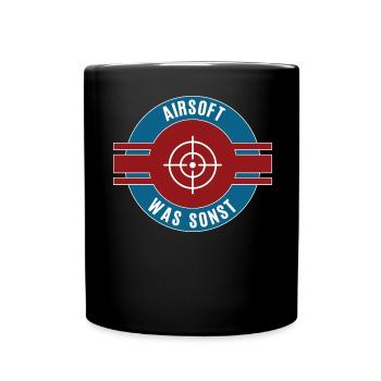 Airsoft Was Sonst Airsofter Team Mannschaft - Tasse einfarbig - Schwarz - Vorne