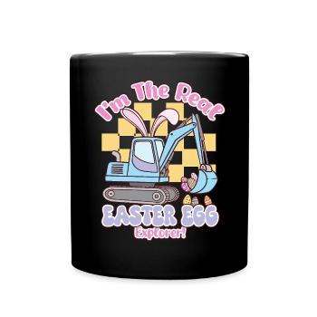 I m the real Easter Egg - Tasse einfarbig - Schwarz - Vorne