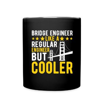 Bridge Engineer Bridge Construction - Full Colour Mug - black - Front